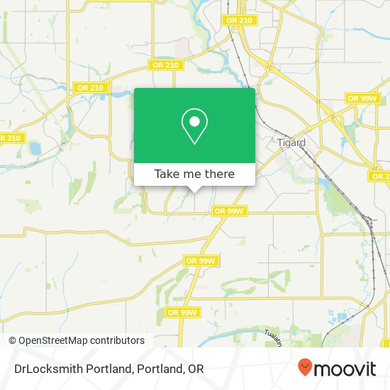 Mapa de DrLocksmith Portland