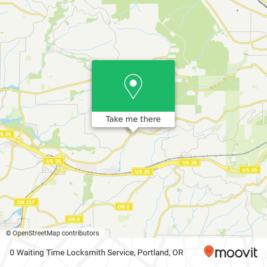 0 Waiting Time Locksmith Service map