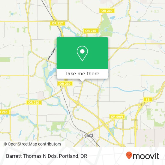 Barrett Thomas N Dds map