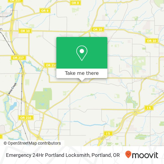 Emergency 24Hr Portland Locksmith map