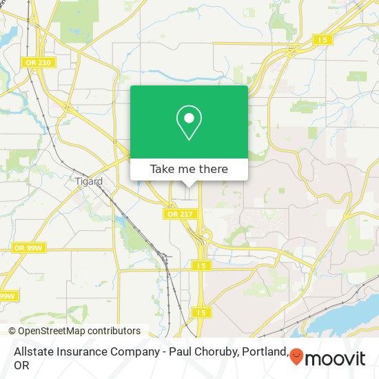 Allstate Insurance Company - Paul Choruby map