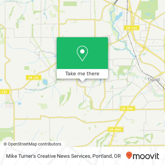 Mike Turner's Creative News Services map
