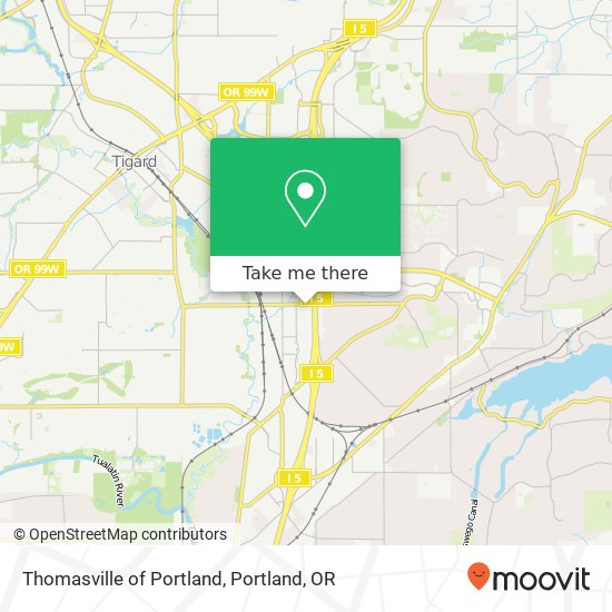 Mapa de Thomasville of Portland