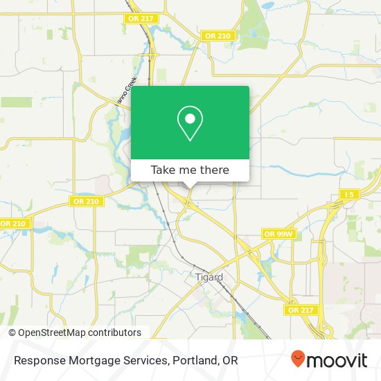 Mapa de Response Mortgage Services