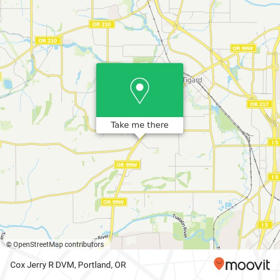 Cox Jerry R DVM map