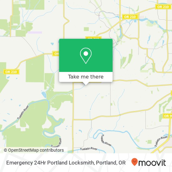 Emergency 24Hr Portland Locksmith map