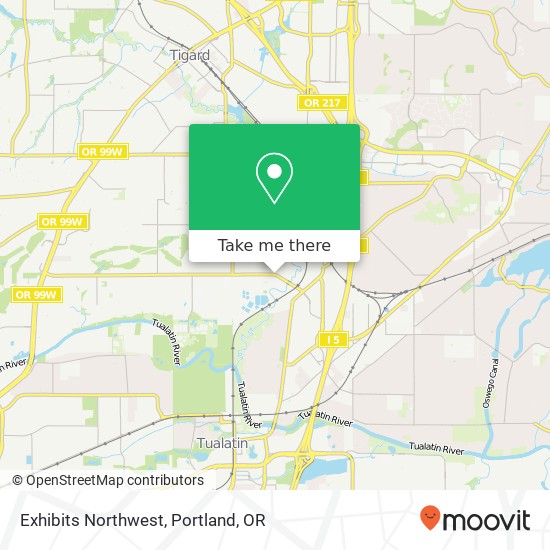 Mapa de Exhibits Northwest