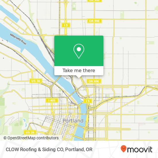 CLOW Roofing & Siding CO map