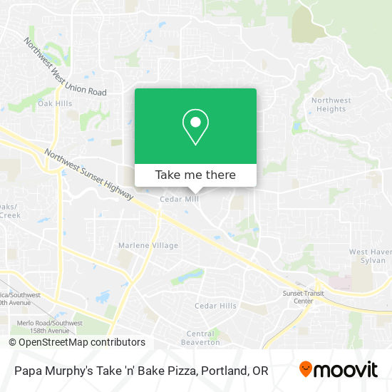 Mapa de Papa Murphy's Take 'n' Bake Pizza