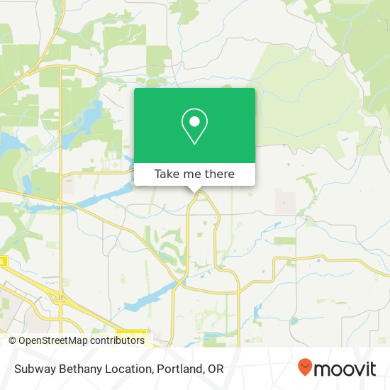 Subway Bethany Location map