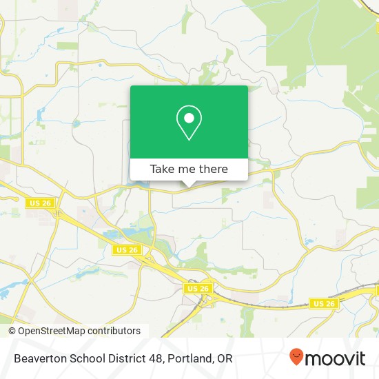 Beaverton School District 48 map