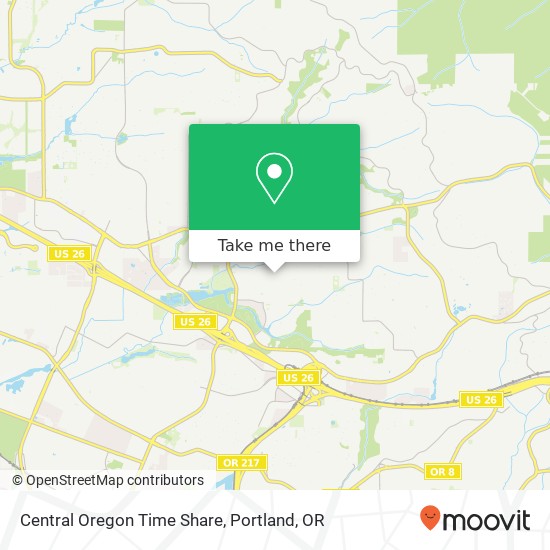 Mapa de Central Oregon Time Share