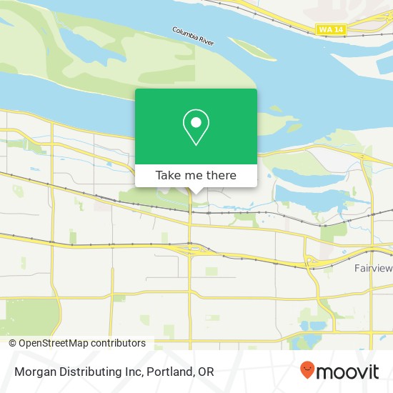 Morgan Distributing Inc map