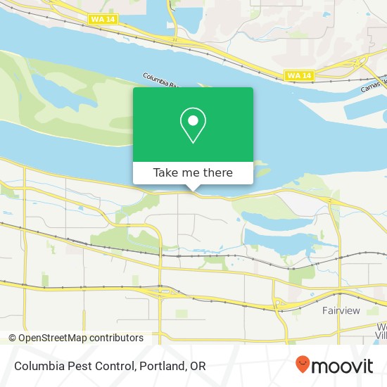 Columbia Pest Control map