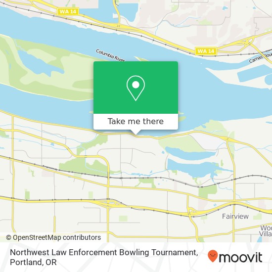 Mapa de Northwest Law Enforcement Bowling Tournament