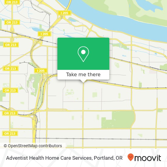 Adventist Health Home Care Services map