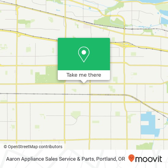 Mapa de Aaron Appliance Sales Service & Parts