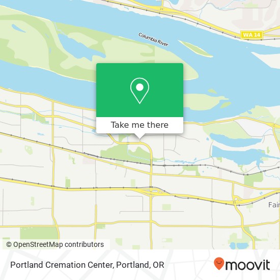 Mapa de Portland Cremation Center