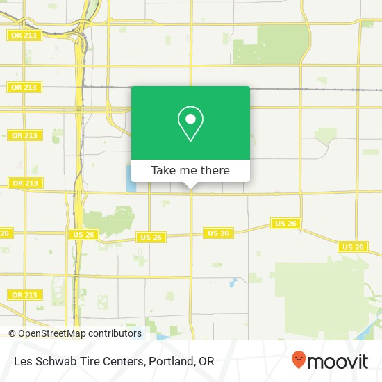 Mapa de Les Schwab Tire Centers