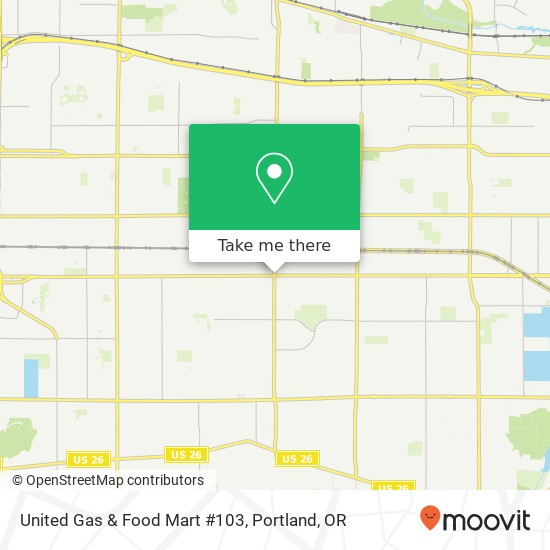 Mapa de United Gas & Food Mart #103
