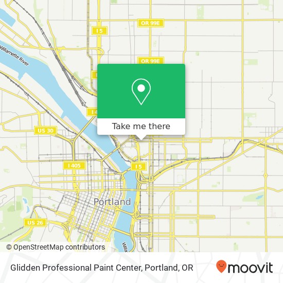 Mapa de Glidden Professional Paint Center
