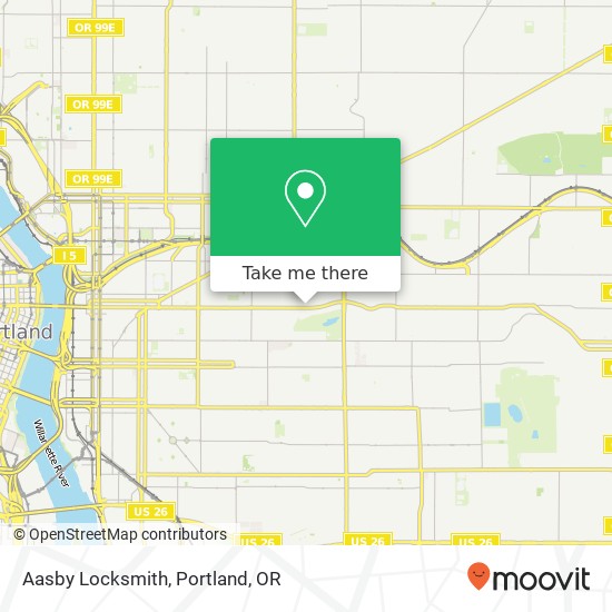 Aasby Locksmith map