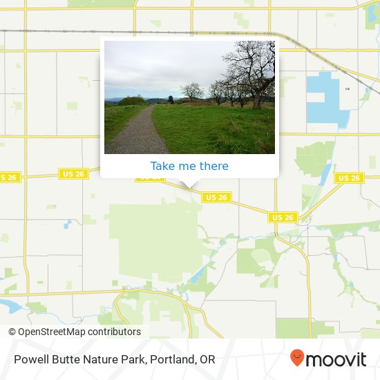 Mapa de Powell Butte Nature Park