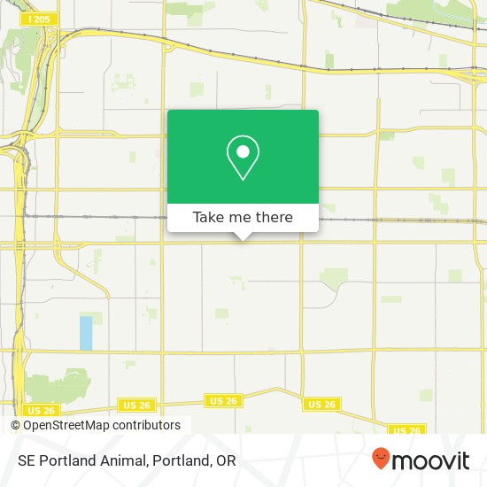 SE Portland Animal map