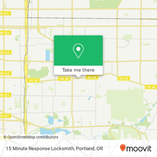 Mapa de 15 Minute Response Locksmith