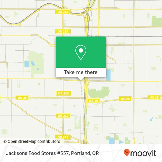 Jacksons Food Stores #557 map