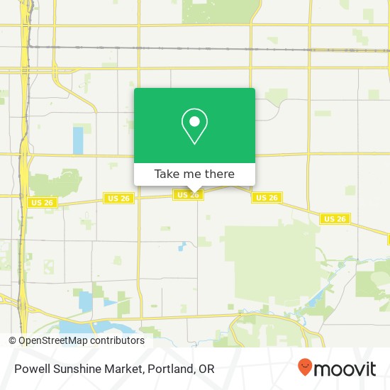 Mapa de Powell Sunshine Market