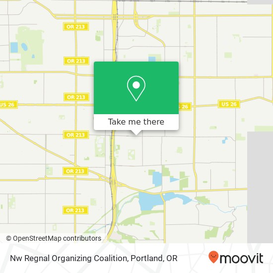 Mapa de Nw Regnal Organizing Coalition
