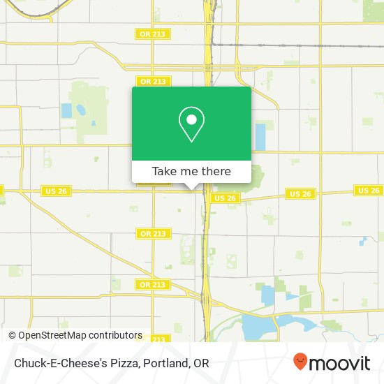 Chuck-E-Cheese's Pizza map