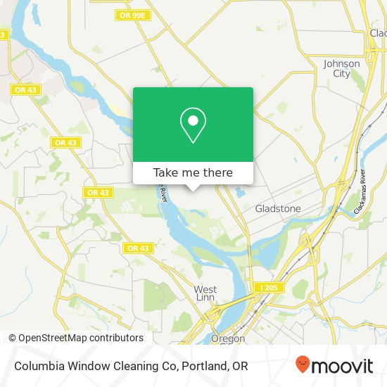 Columbia Window Cleaning Co map