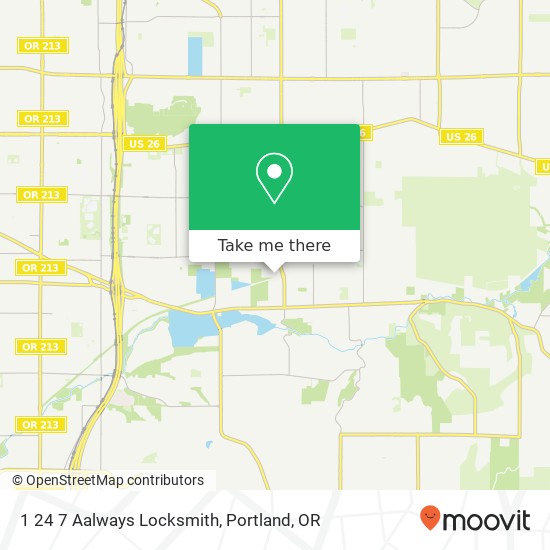 1 24 7 Aalways Locksmith map