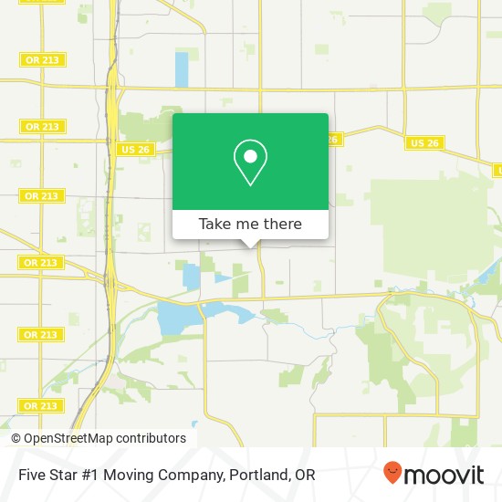 Five Star #1 Moving Company map