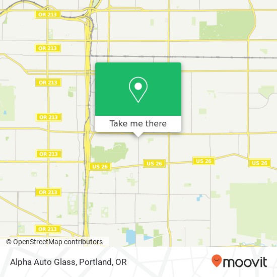 Alpha Auto Glass map