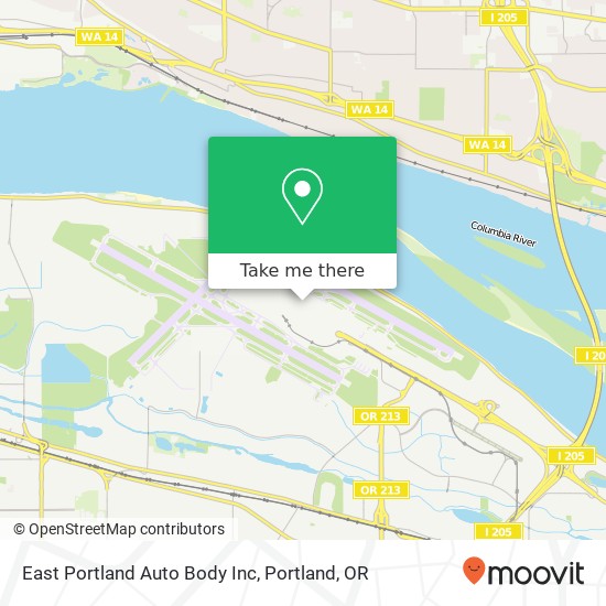 East Portland Auto Body Inc map
