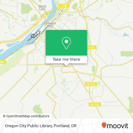 Oregon City Public Library map