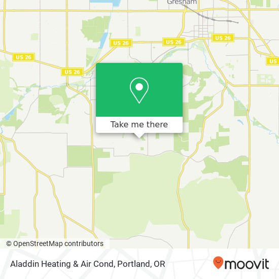 Mapa de Aladdin Heating & Air Cond