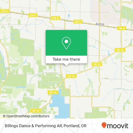 Mapa de Billings Dance & Performing AR