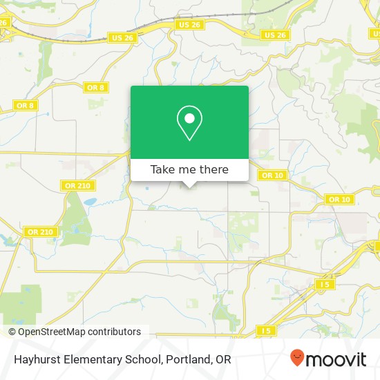 Hayhurst Elementary School map