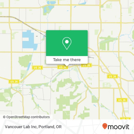 Mapa de Vancouer Lab Inc