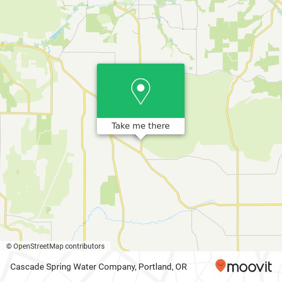 Mapa de Cascade Spring Water Company