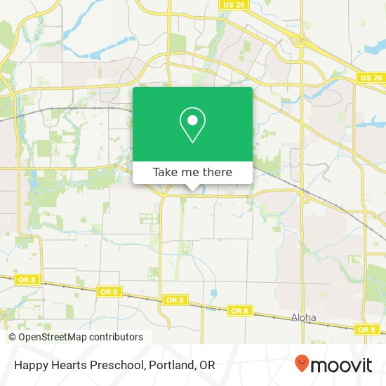 Mapa de Happy Hearts Preschool