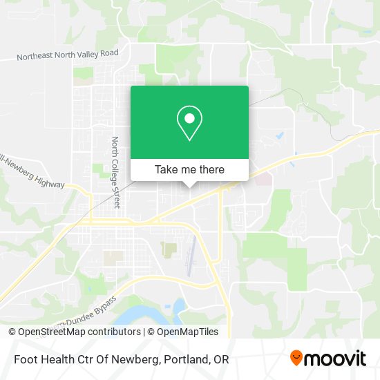 Mapa de Foot Health Ctr Of Newberg