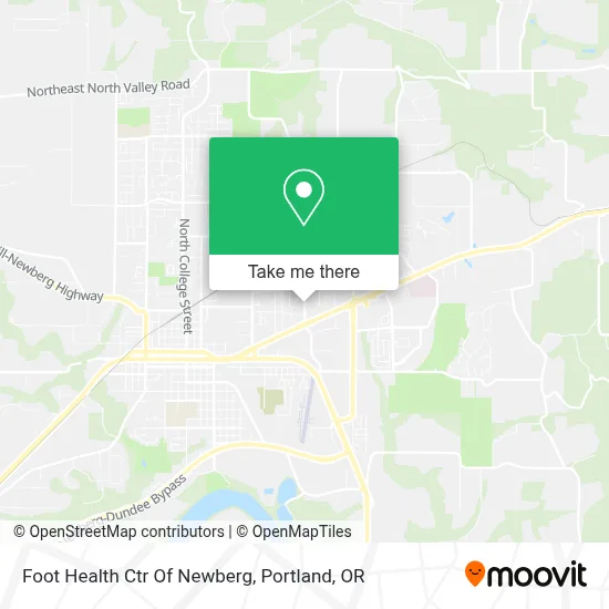 Foot Health Ctr Of Newberg map