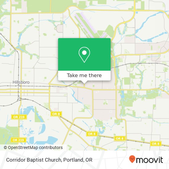 Corridor Baptist Church map