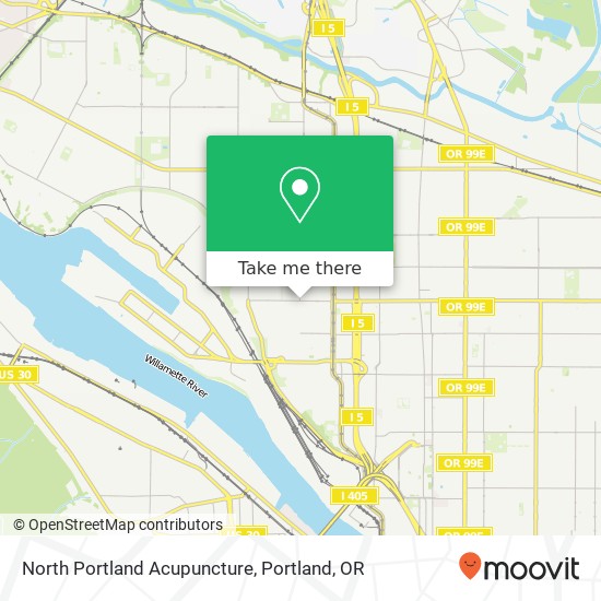Mapa de North Portland Acupuncture