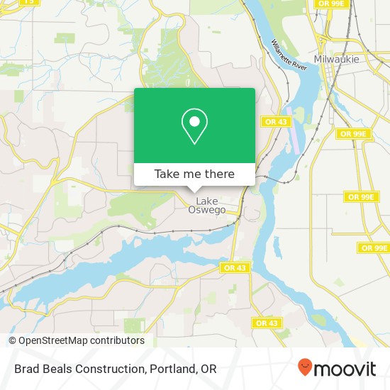 Brad Beals Construction map